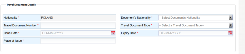 Oman passport details